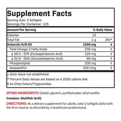 125 servings per bottle label