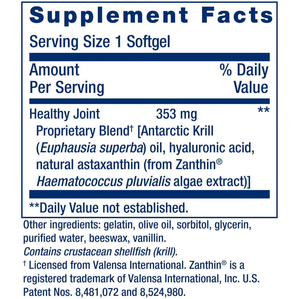 Krill oil benefits for joint health