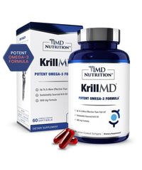 KrillMD Antarctic Krill Oil 60 softgels bottle front