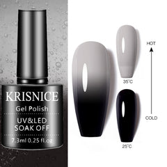 KRISNICE applicator brush ready for precise gel manicure.