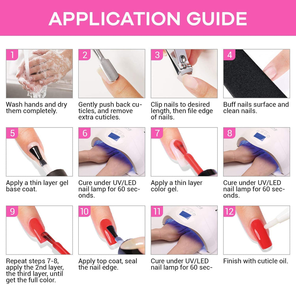 KRISNICE removal steps show simple soak-off process.
