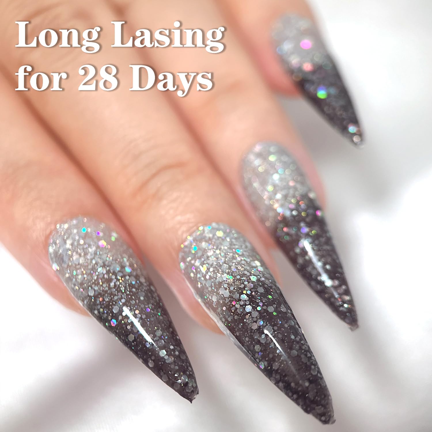 KRISNICE thermo color-change effect on nails during touch up.