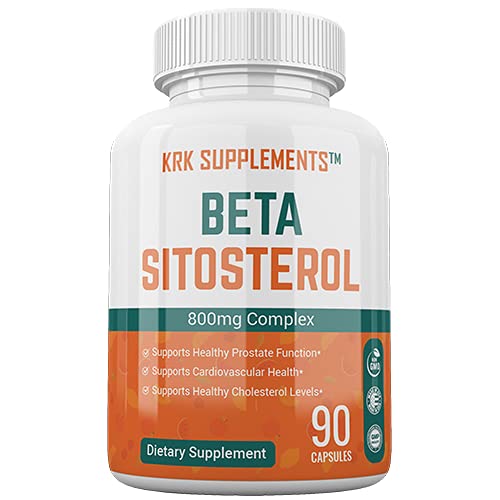 KRK Supplements Beta Sitosterol 800mg bottle on white background