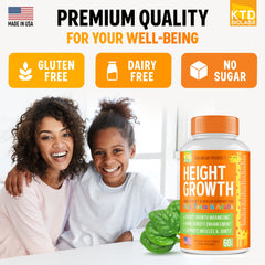 KTD BIOLABS Height Growth Maximizer USA-made badge signals quality
