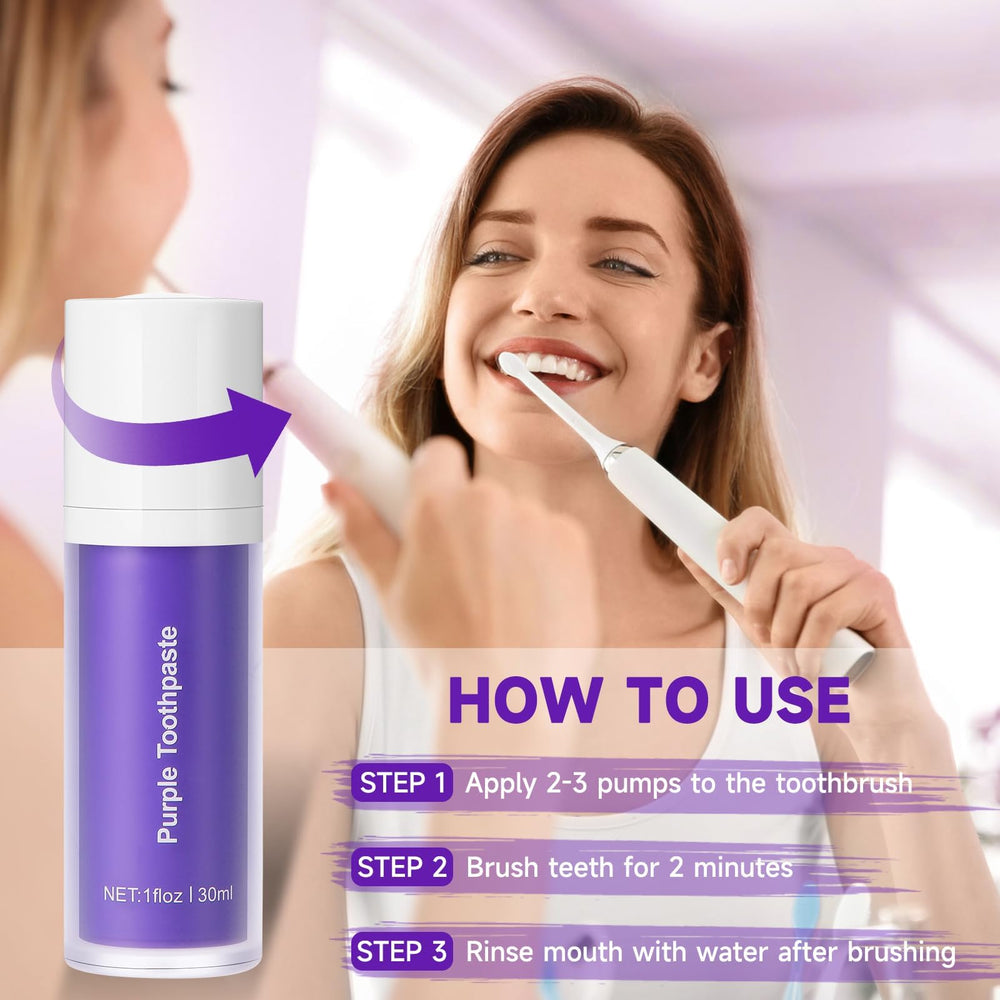 Smiling person showing brighter teeth after use
