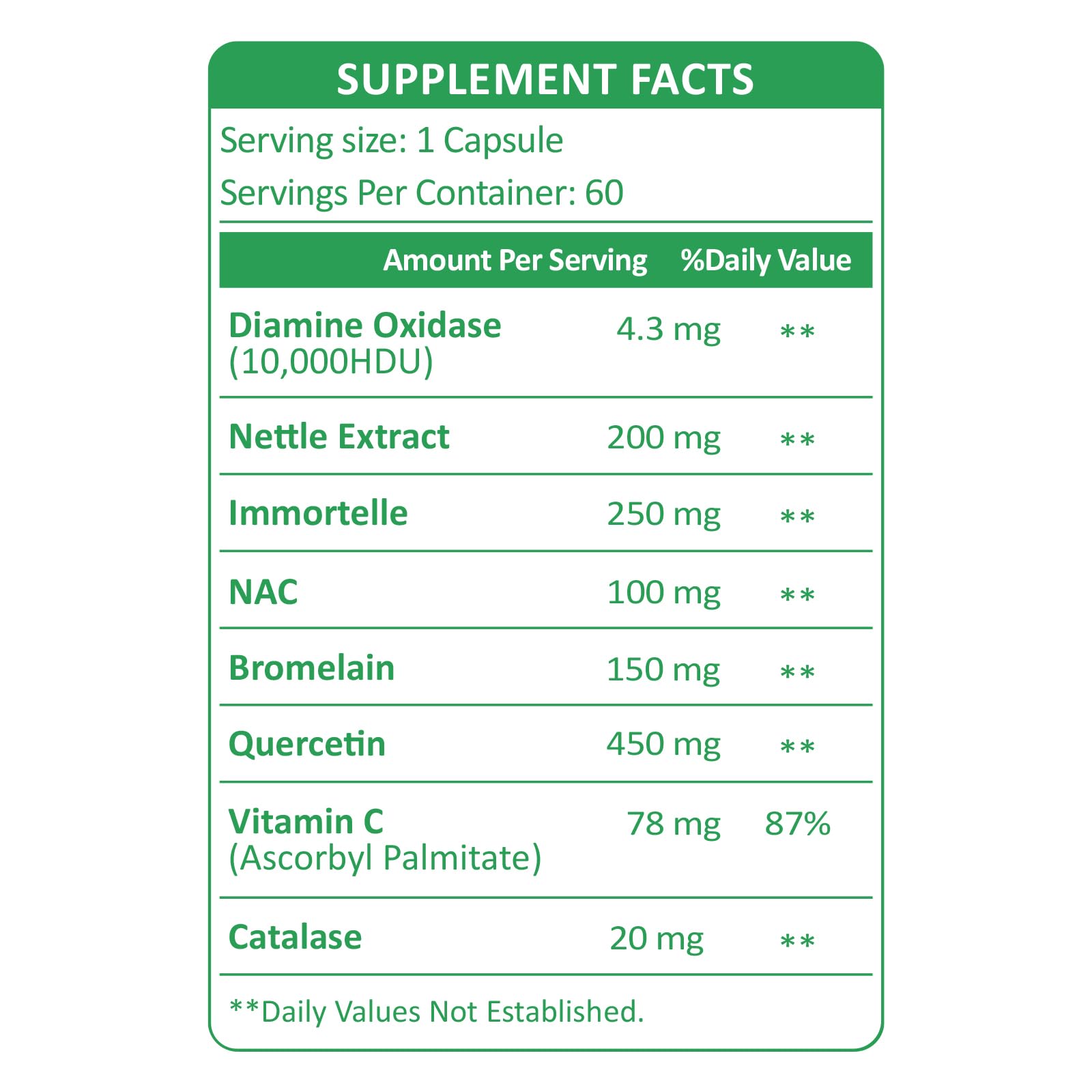KUAFLY DAO enzyme capsules for histamine support