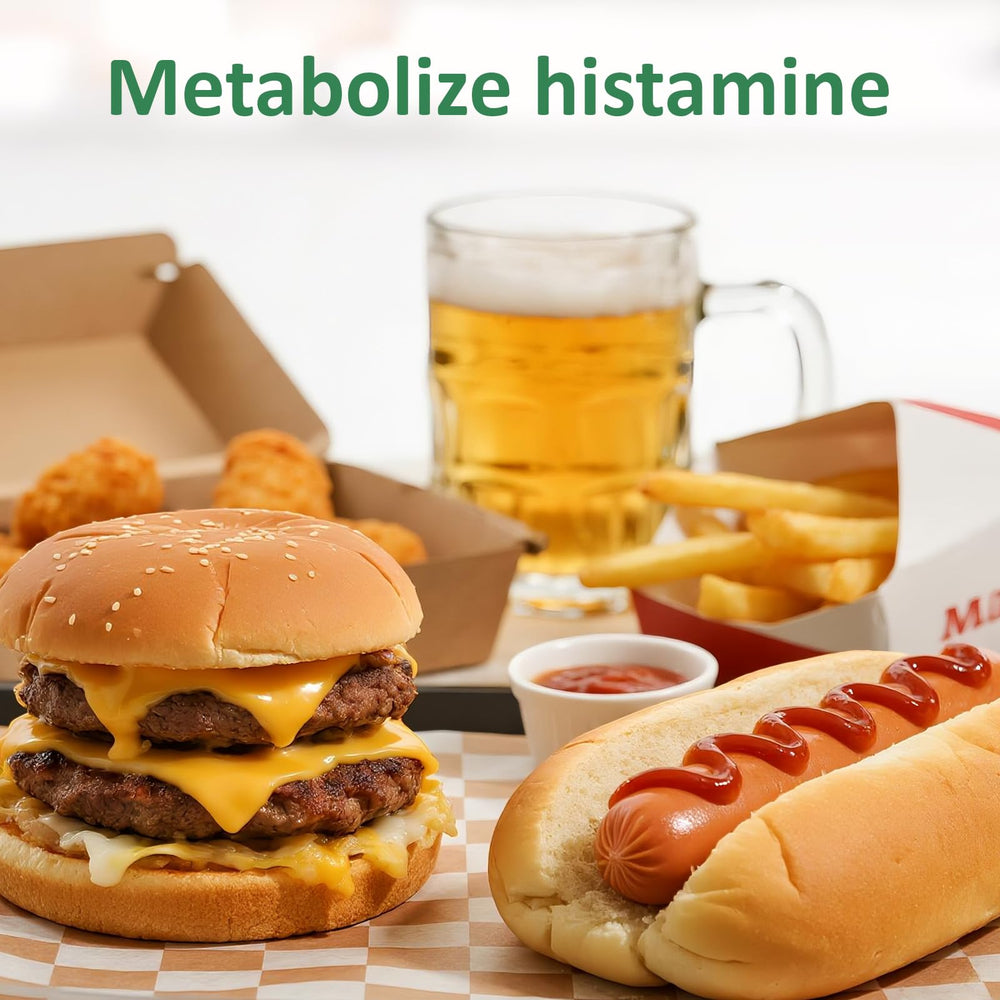 Healthy gut and digestion illustration related to histamine support