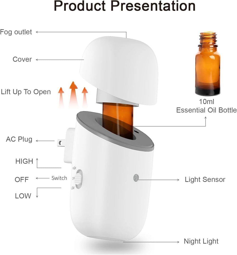 Kuandawei diffuser night light indicator providing subtle ambient glow