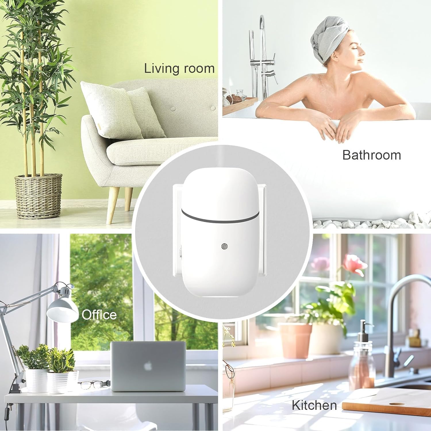 Kuandawei diffuser with timer feature preset for extended fragrance duration