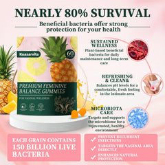 Kuasarvita sugar-free vaginal probiotic gummies