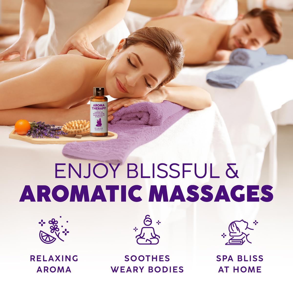 KUKKA Aromatherapy Massage Oil 200ml bottle with pump