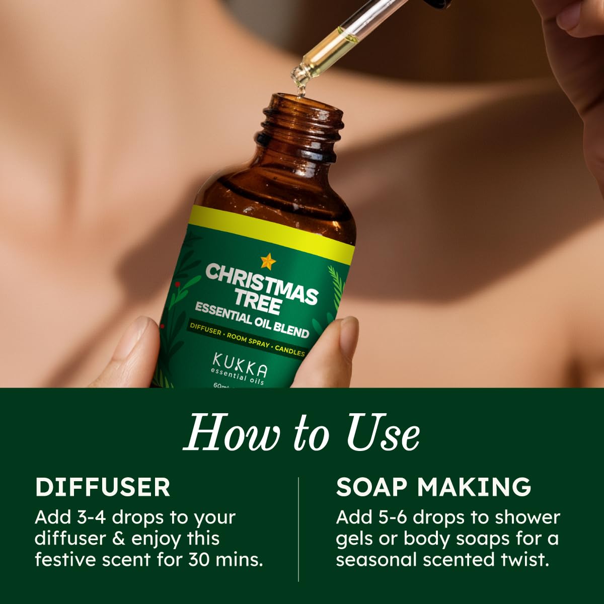 DIY candle making with Kukka Christmas Tree essential oil blend