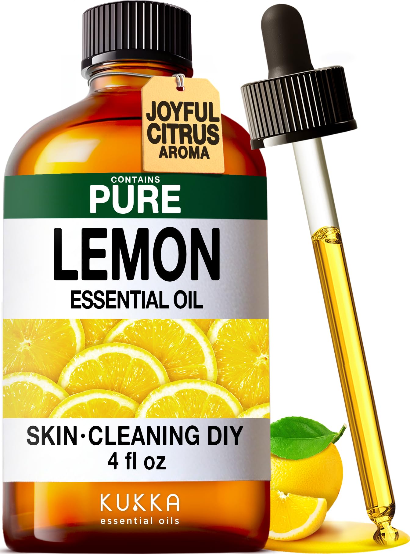 KUKKA Lemon Essential Oil bottle 4 oz