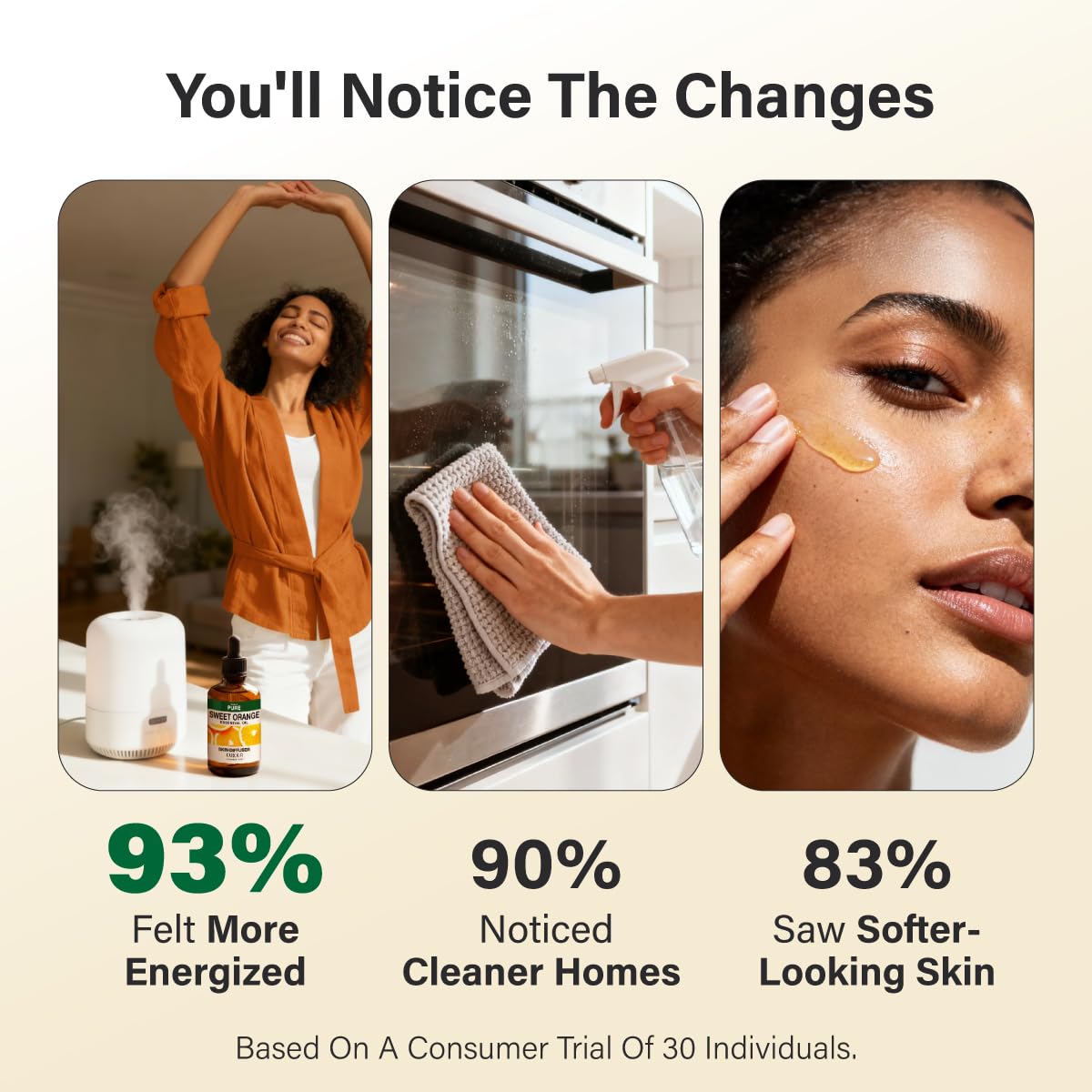 Orange essential oil used for soap making