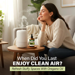 Diffuser emitting oregano essential oil fragrance