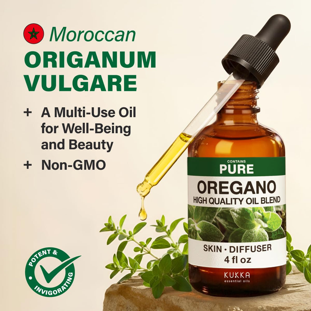 Oregano essential oil used in skincare routine
