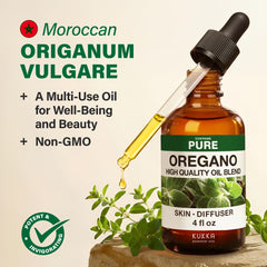 Oregano essential oil used in skincare routine