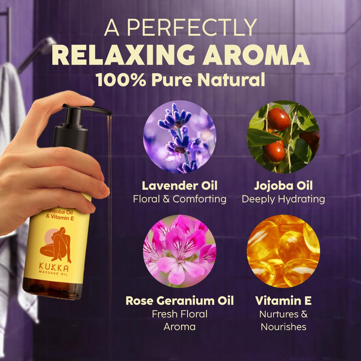 Packaging of KUKKA Relax Massage Oil