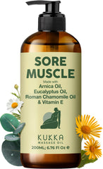 KUKKA Sore Massage Oil bottle 6.76 fl oz