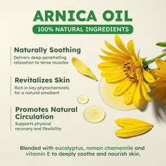 Arnica oil extract used in KUKKA Sore Massage Oil