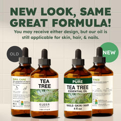 New and old packaging options for KUKKA Tea Tree Oil