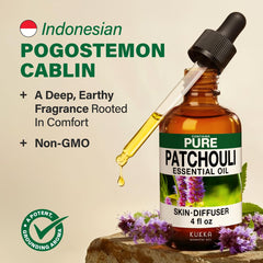 Patchouli oil used for skin serum with carrier oil