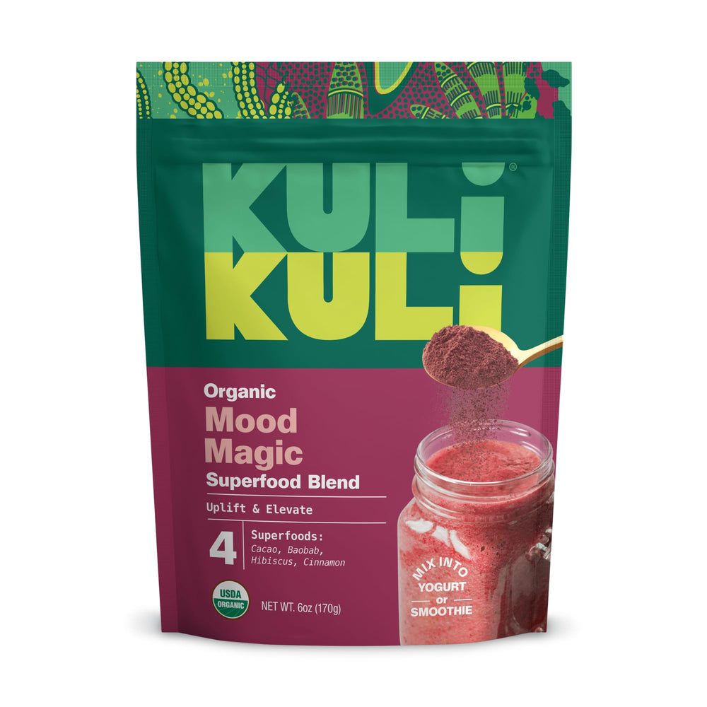 Kuli Kuli Mood Magic 6 oz Organic Uplifting Superfood Powder canister