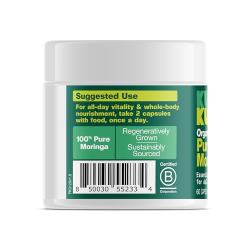 Moringa capsules dosage label