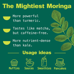 Moringa powder added to a smoothie
