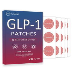 kumamart GLP-1 Patches packaging and 60-count bottle