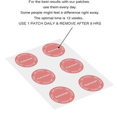 Adhered GLP-1 patch on arm