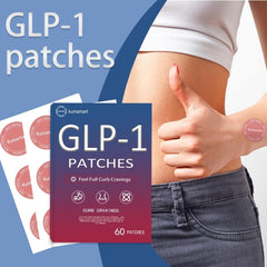 60 GLP-1 patches displayed for consumer viewing
