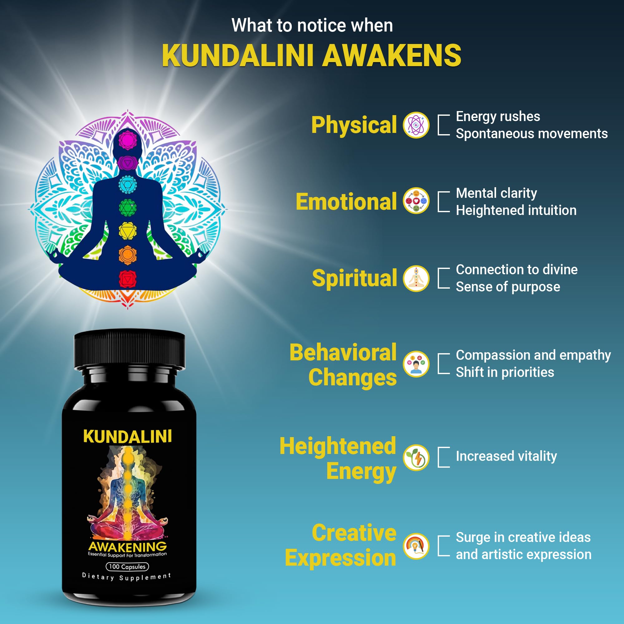 Energetic cleansing and mindfulness concept