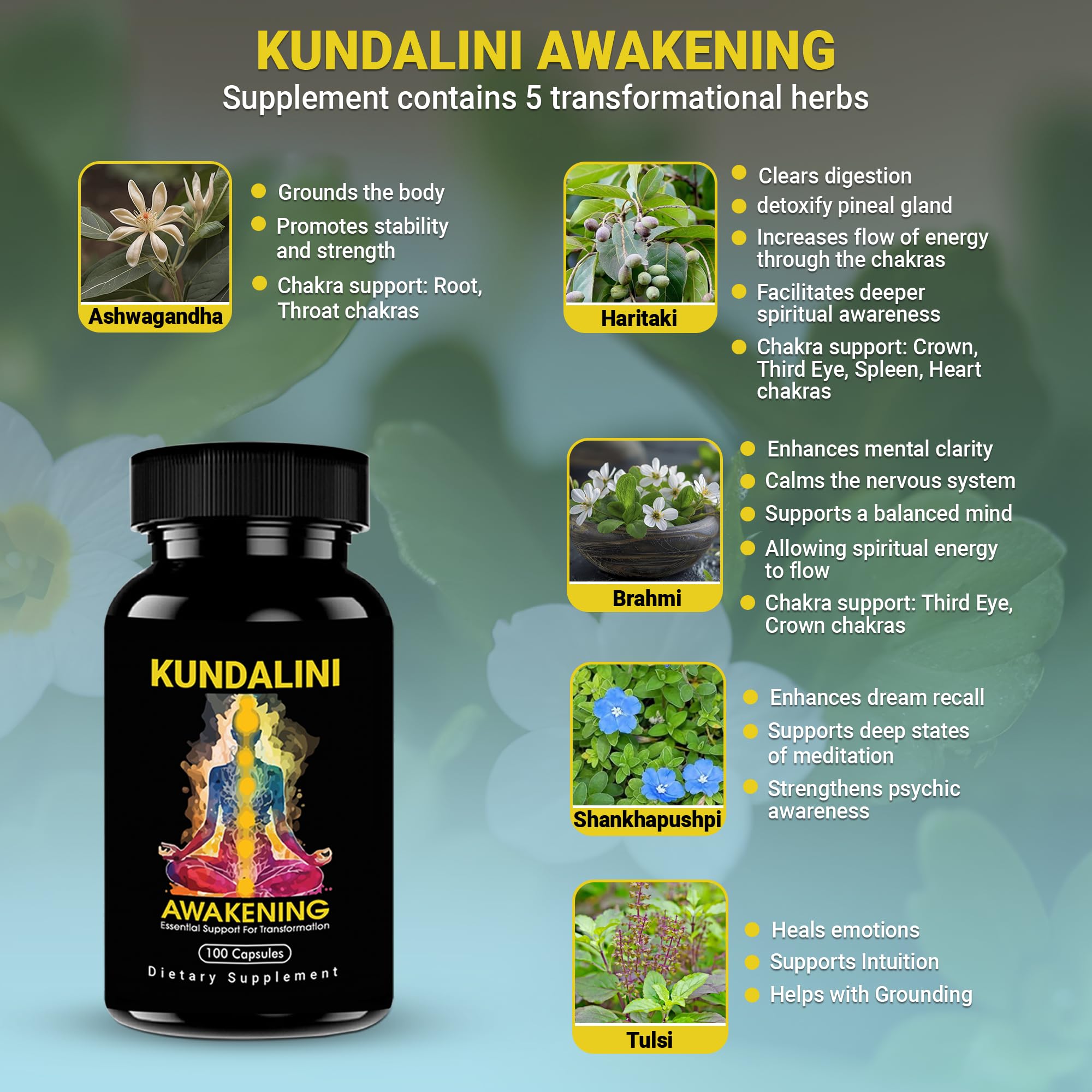 Product packaging and display of Kundalini Awakening