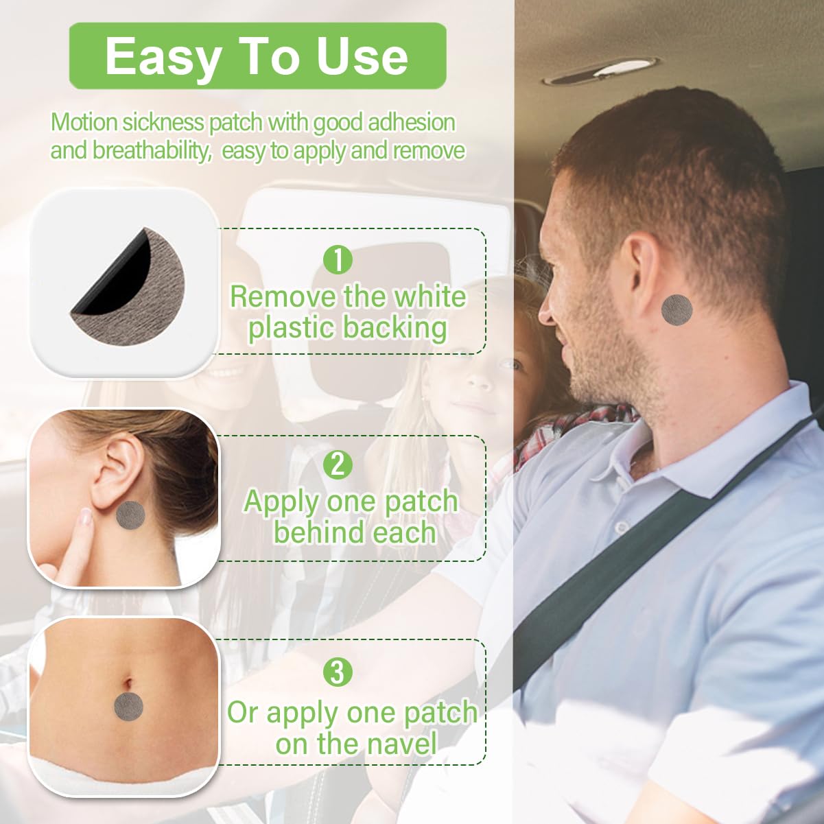 KUNHAOH compact patch fits pockets for trips