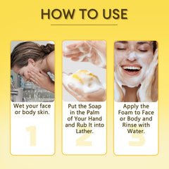 KunMan soap balancing sensitive skin with citrus extracts