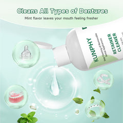 Illustration showing material-safe formula for dental appliances