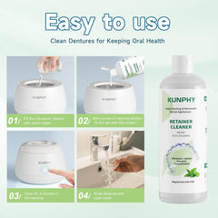 Capful dosing for ultrasonic cleaner during use