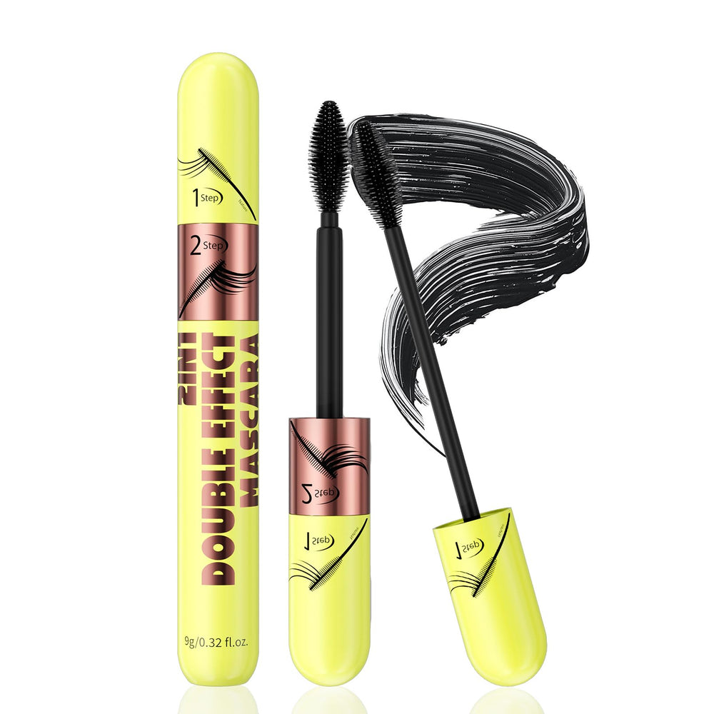KUNSHNBEI QIC 2 in 1 Mascara with dual-effect brush delivering length and volume