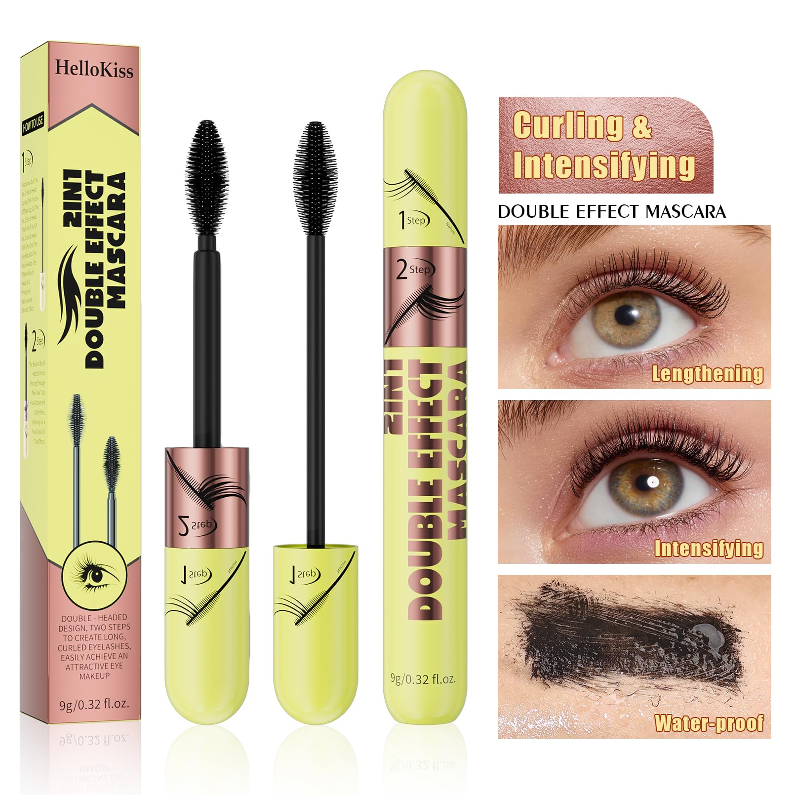KUNSHNBEI QIC keeps lashes clump-free for smooth definition