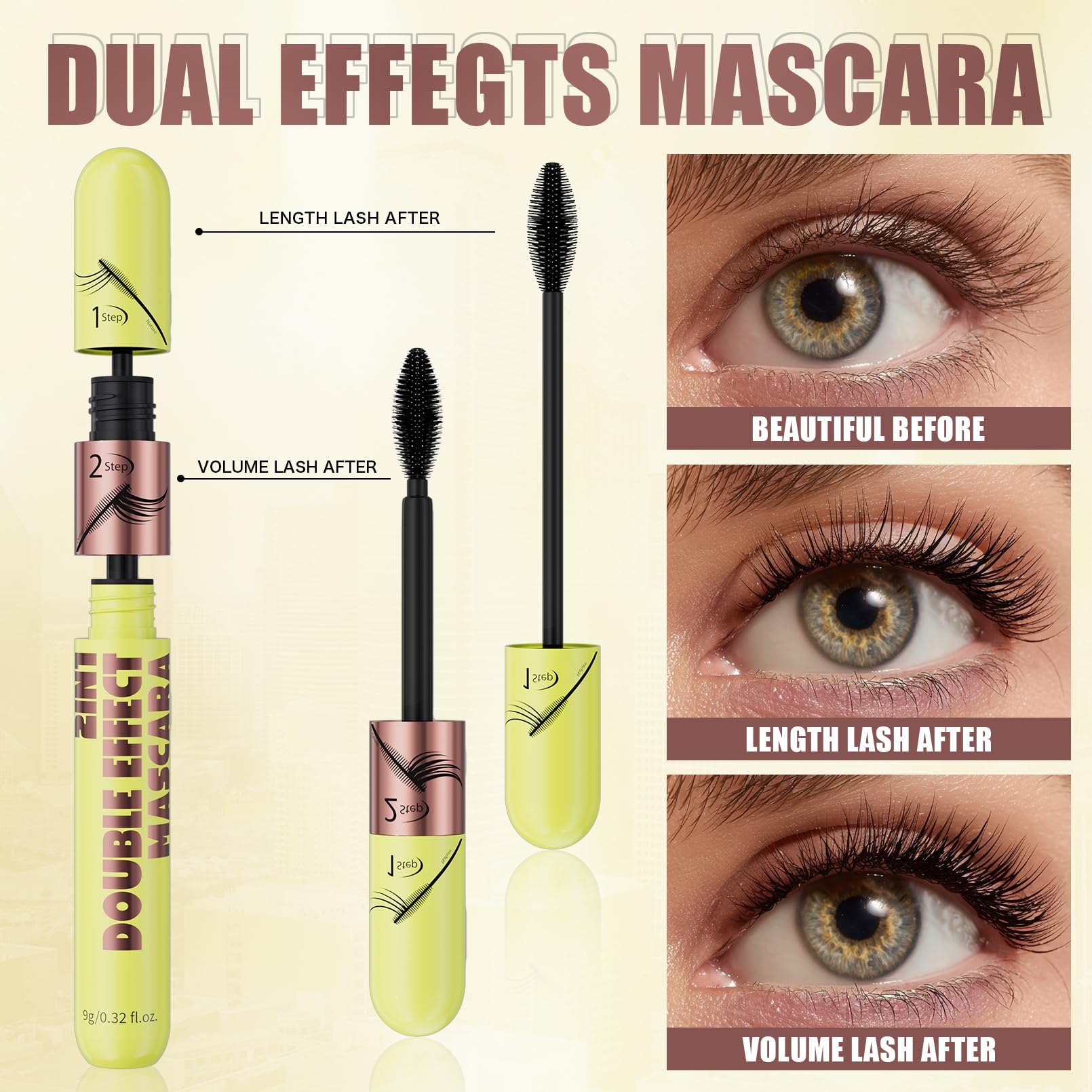 KUNSHNBEI QIC Step 1 defines lashes for natural length