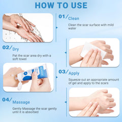 New scar application with circular massage using Kunyle gel