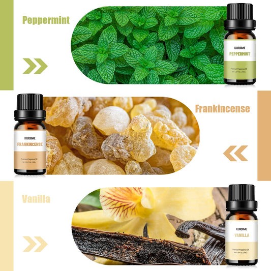 Peppermint essential oil 10ml bottle