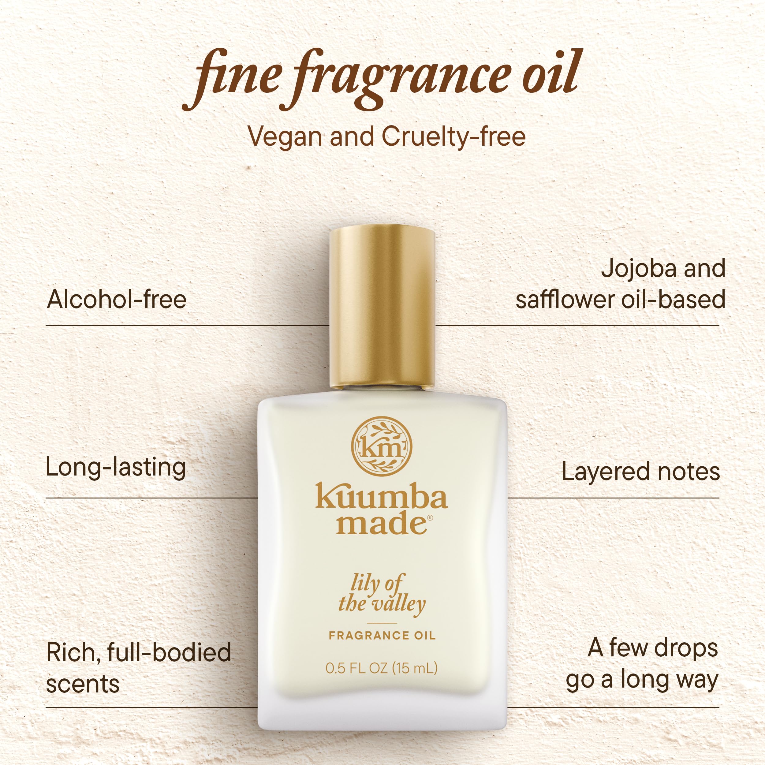 Product packaging and branding for Lily Of The Valley fragrance oil