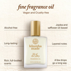 Product packaging and branding for Lily Of The Valley fragrance oil