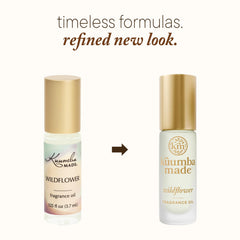 Kuumba Made Wildflower Fragrance Oil roller applicator ready for easy on-the-go fragrance