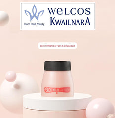 Kwailnara Milk Lip Balm with Milk Extracts soothes dry lips with gentle moisture.