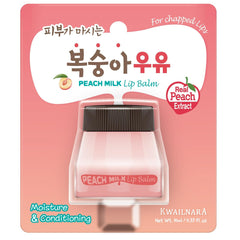 Kwailnara Milk Lip Balm with Royal Jelly provides hydration for soft, nourished lips.