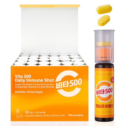 Front view of KWANGDONG Vita500 7-day immune shot pack