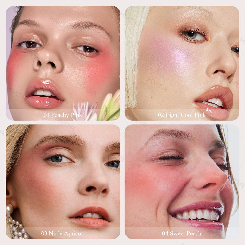 KYDA Baked Blush Palette close-up highlights shimmer and matte tones